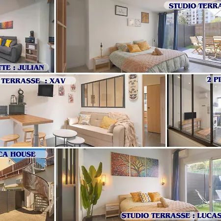 Vca House -5 - 15min Mer- Wifi-clim Апартаменты Канны